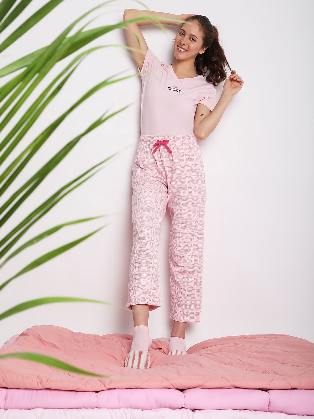 Pink T-Shirt & Pyjama Set