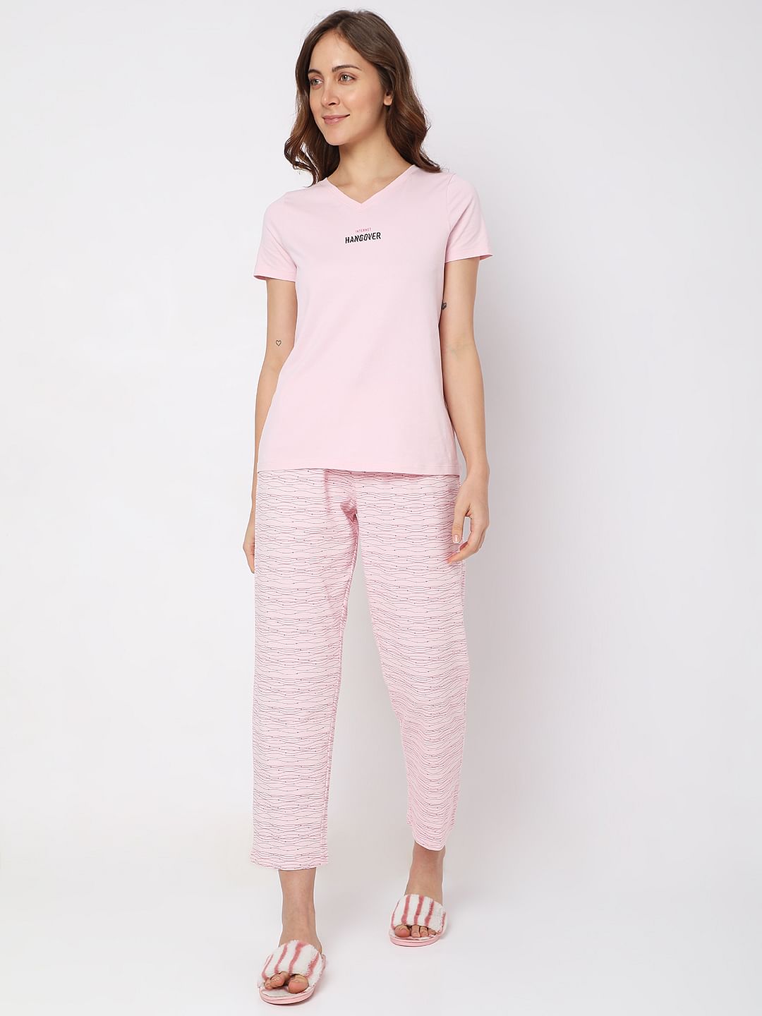 Pink T-Shirt & Pyjama Set