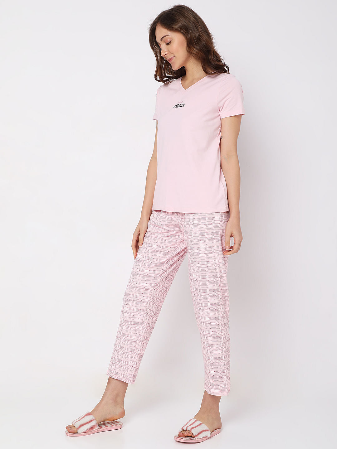 Pink T-Shirt & Pyjama Set