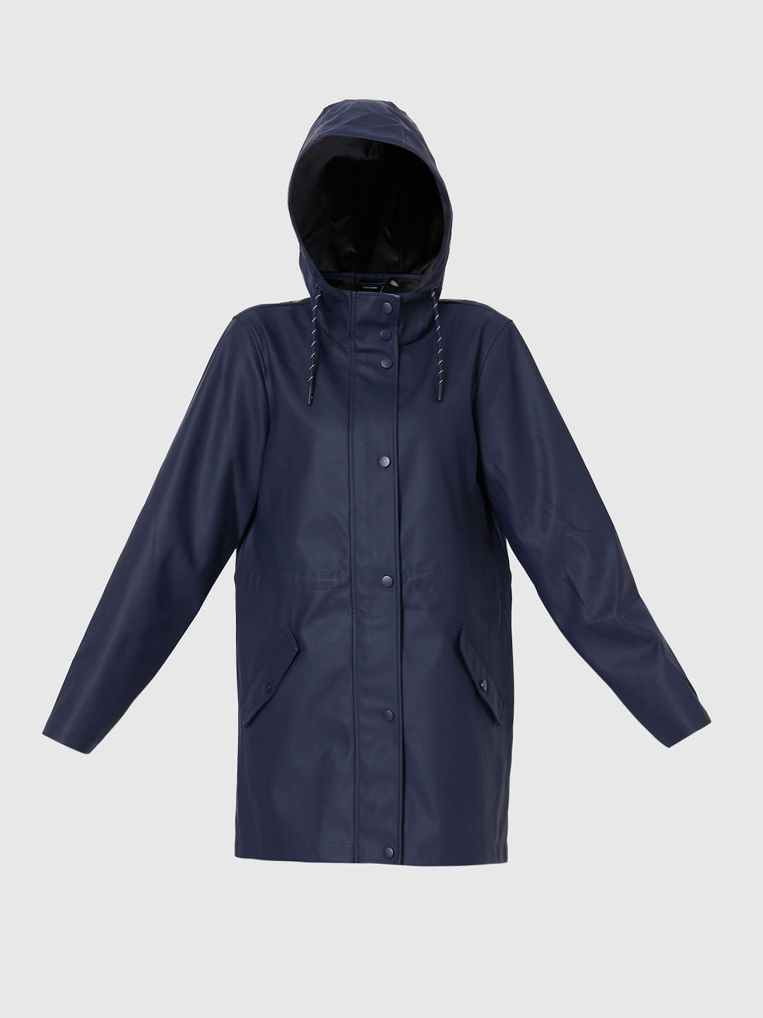 Blue Hooded Winter Jacket