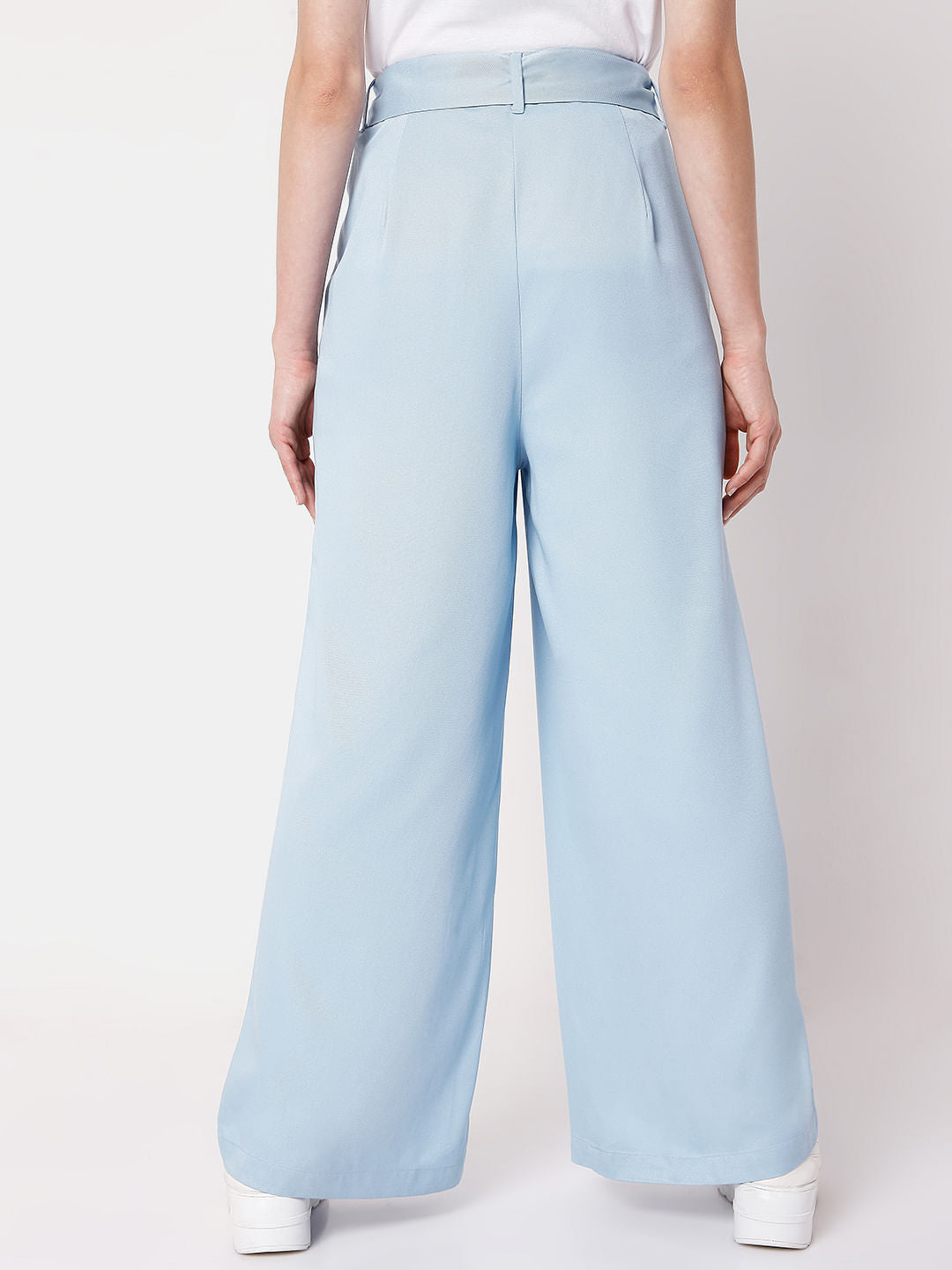 Blue High Waist Pants