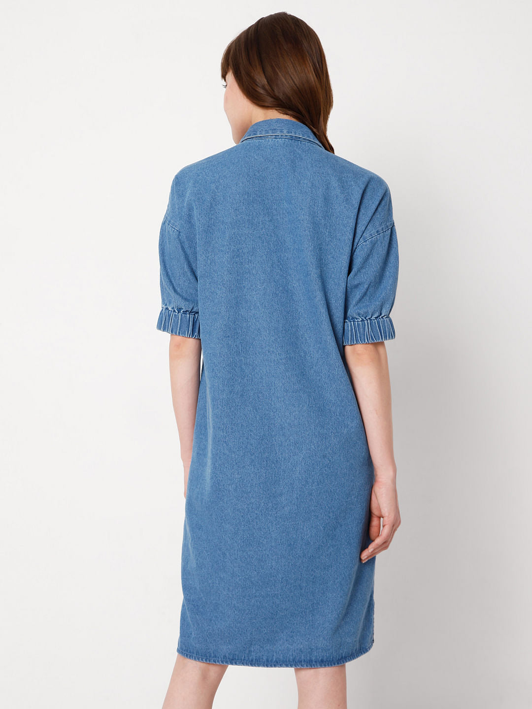 Blue Denim Shift Dress
