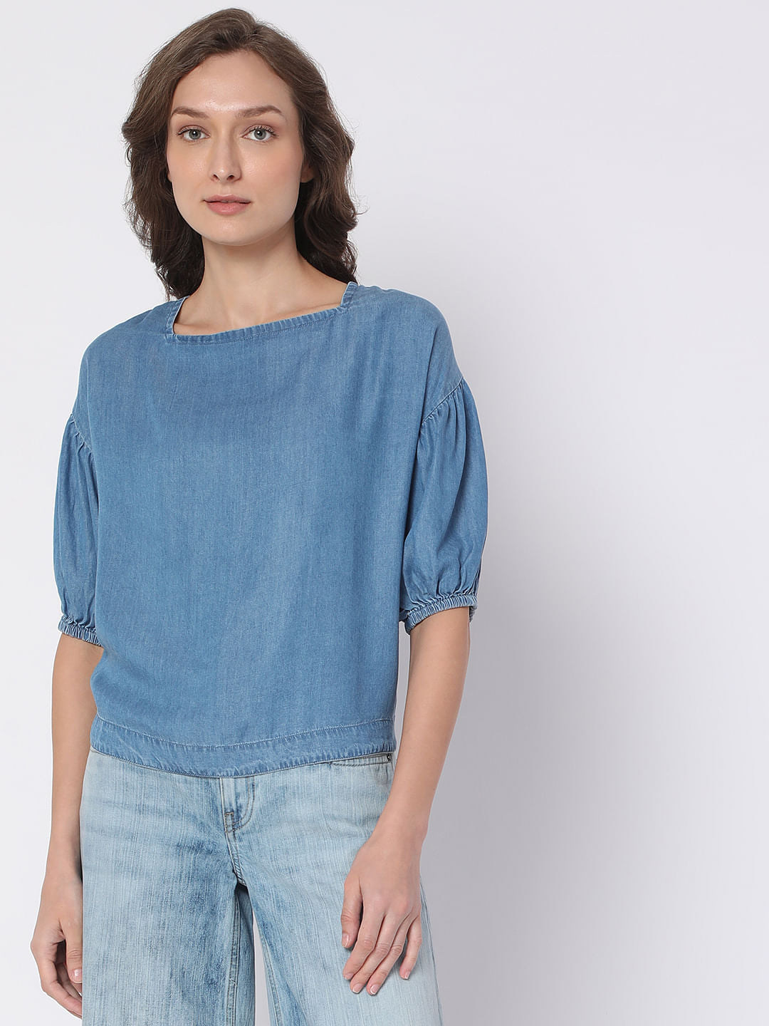 Blue Denim Top