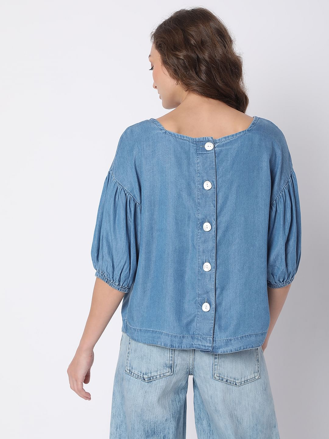 Blue Denim Top