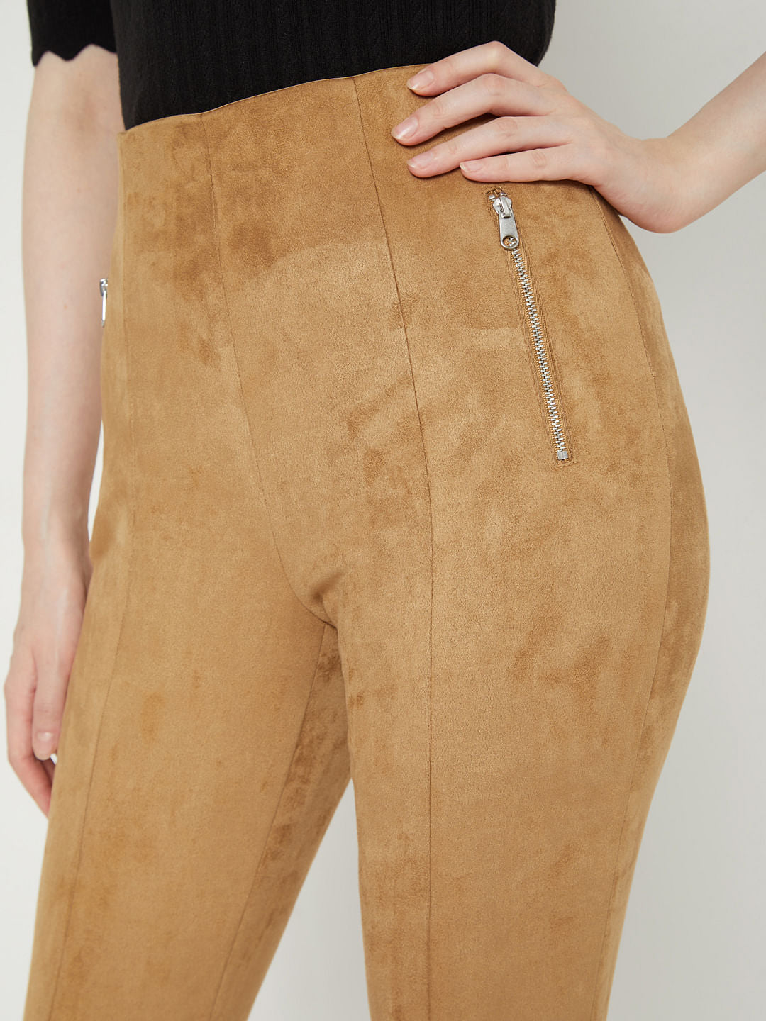 Tan Suede Pants