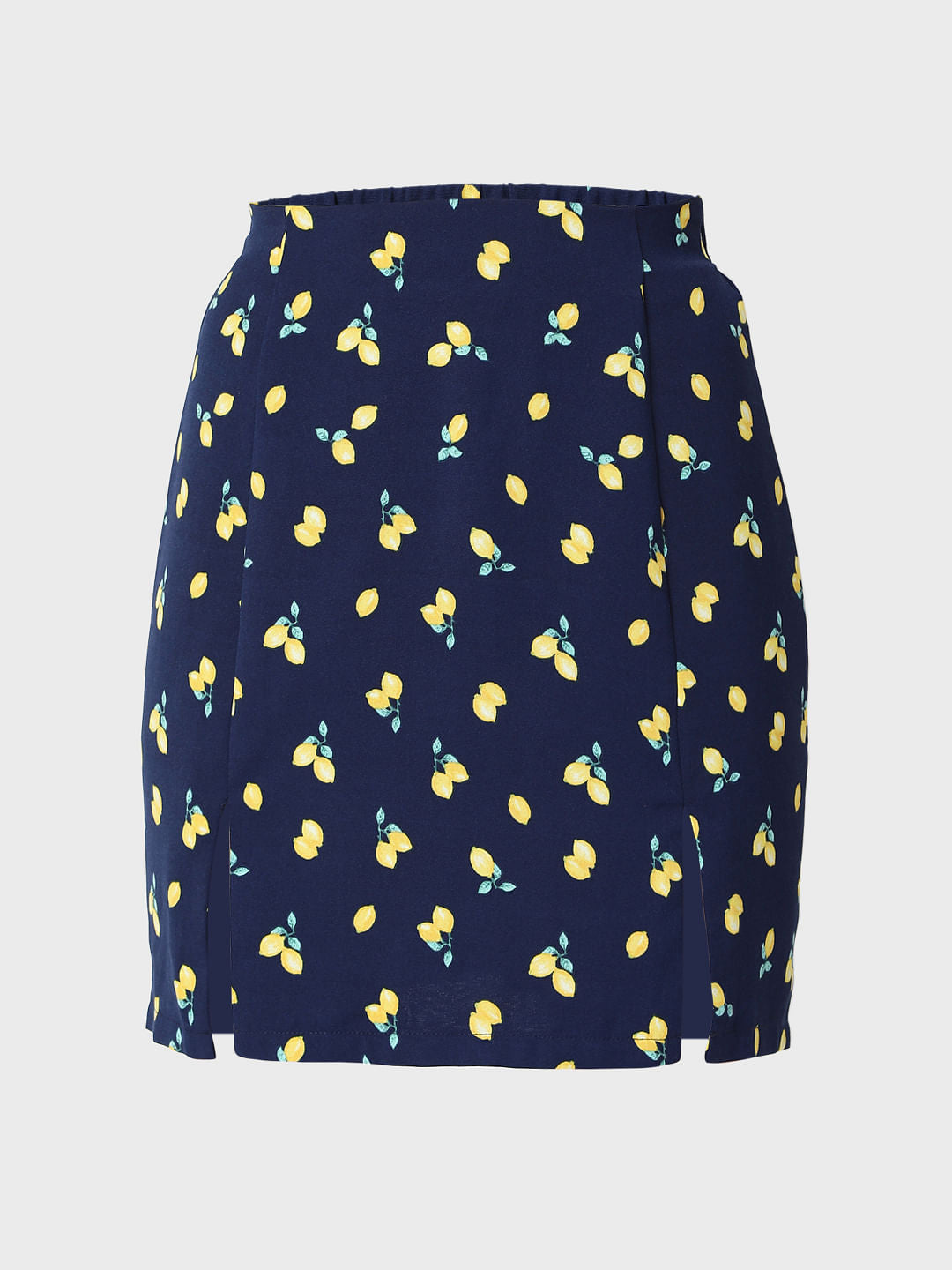 Blue Printed Co-Ord Set Skirt