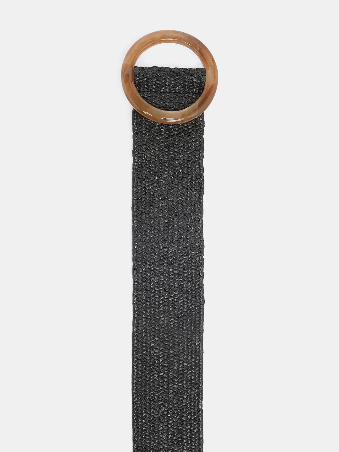 Black Woven Elasticated Belt