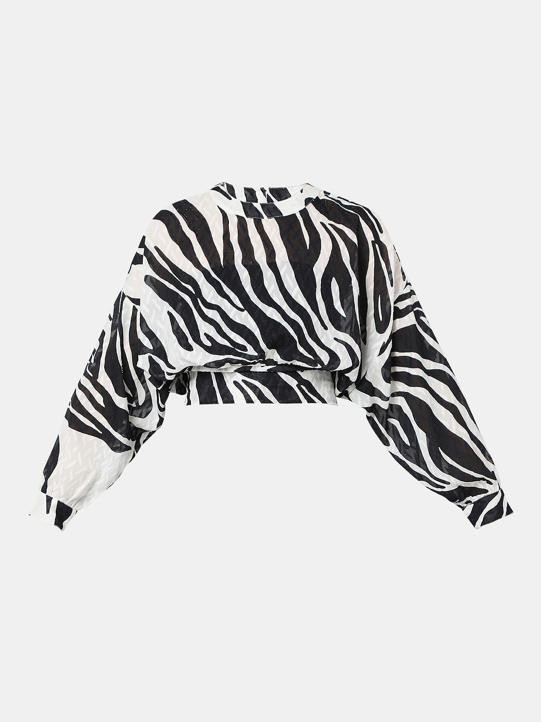 White Printed Co-Ord Top