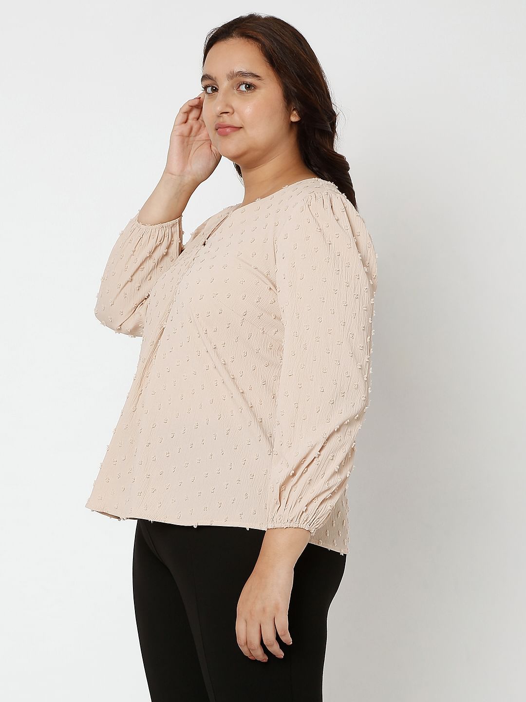 Curve Beige Top
