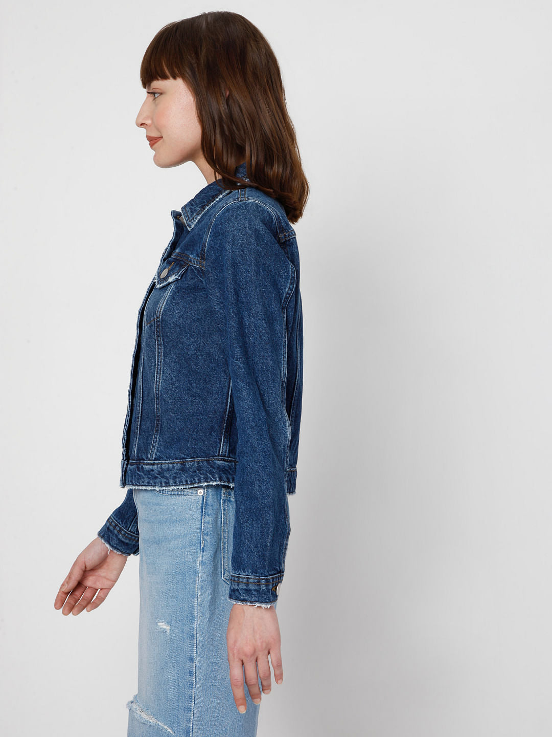 Dark Blue Denim Trucker Jacket