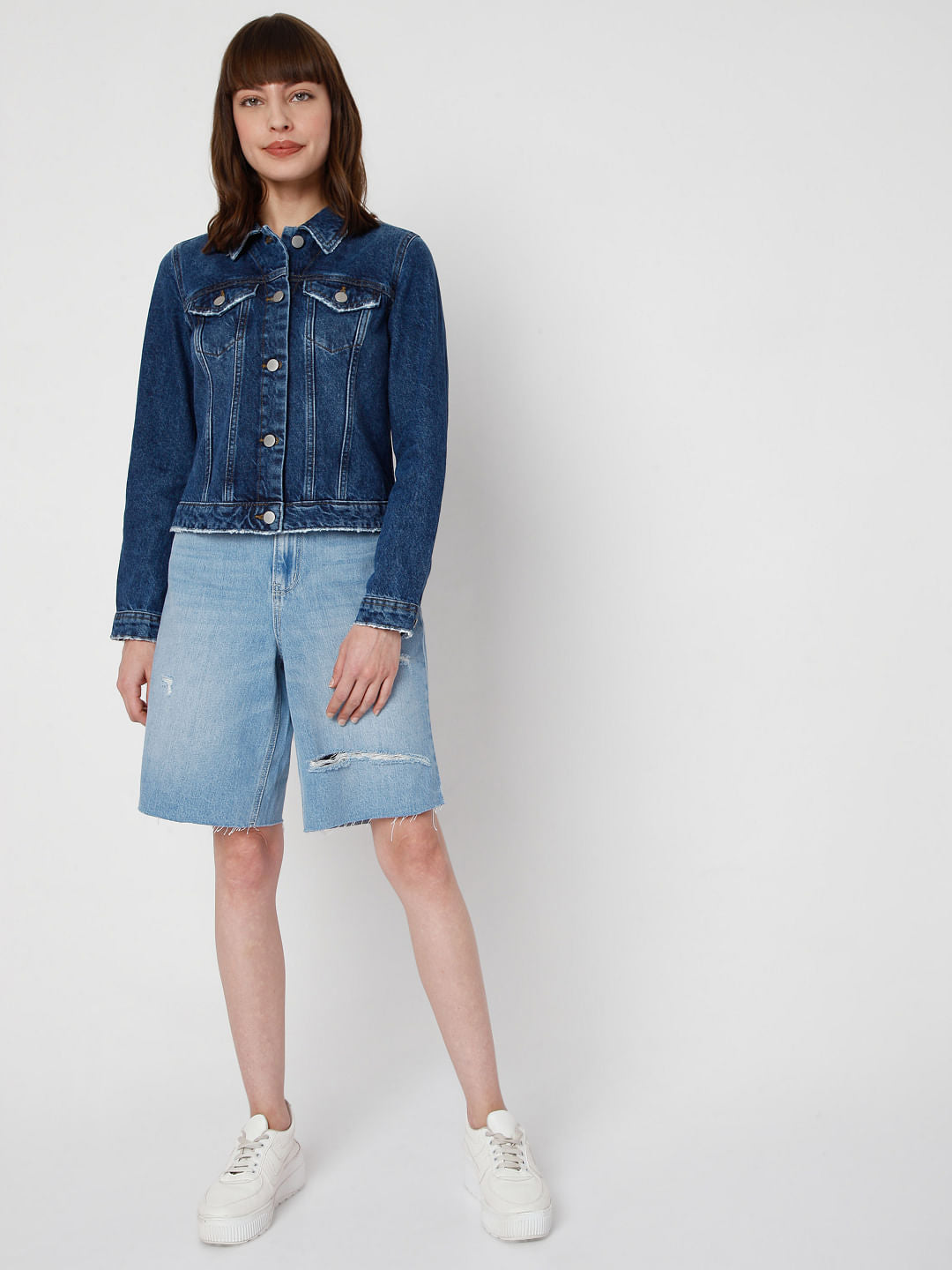 Dark Blue Denim Trucker Jacket