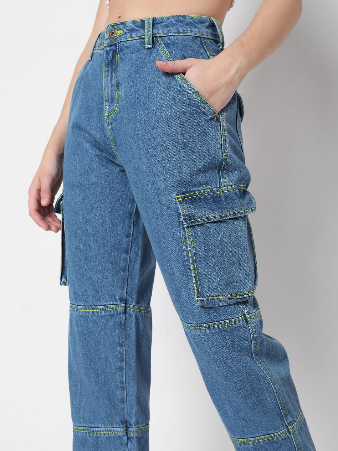 Blue Cargo Jeans