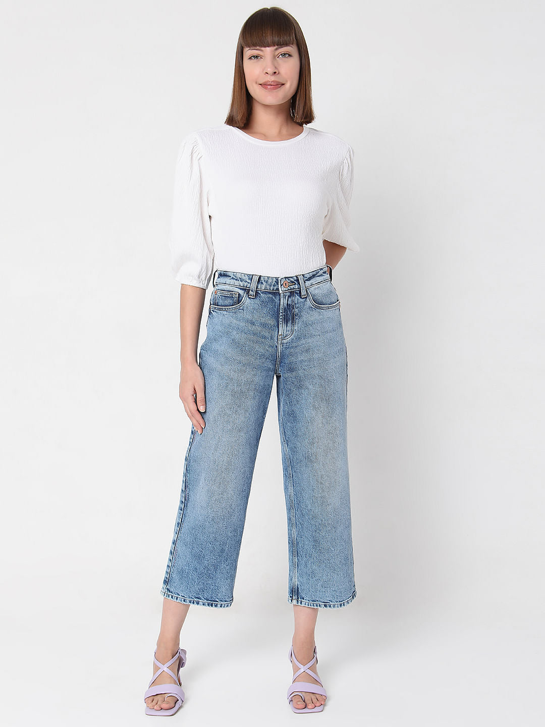 Blue High Waist Jeans