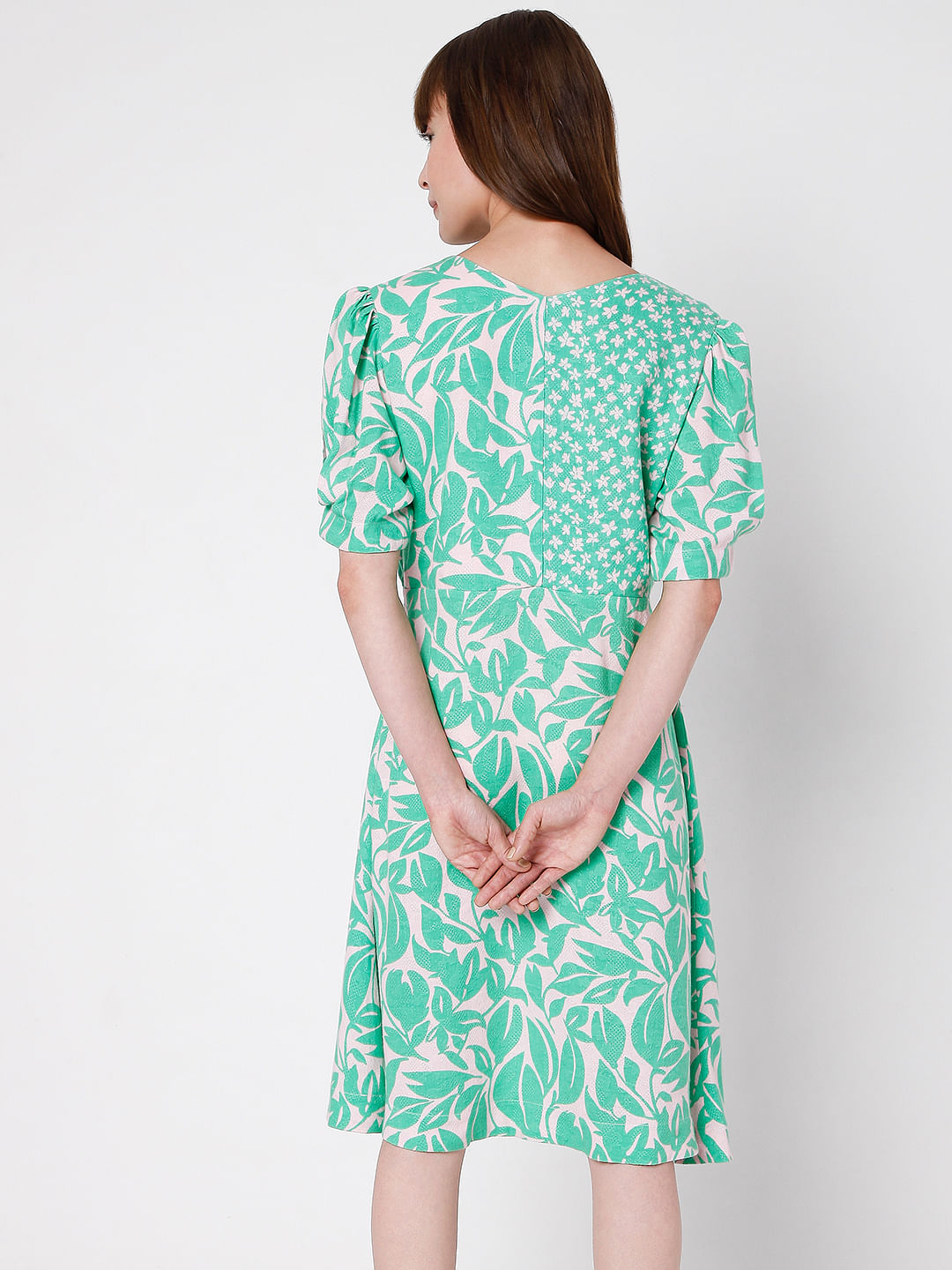 Green Floral Dress