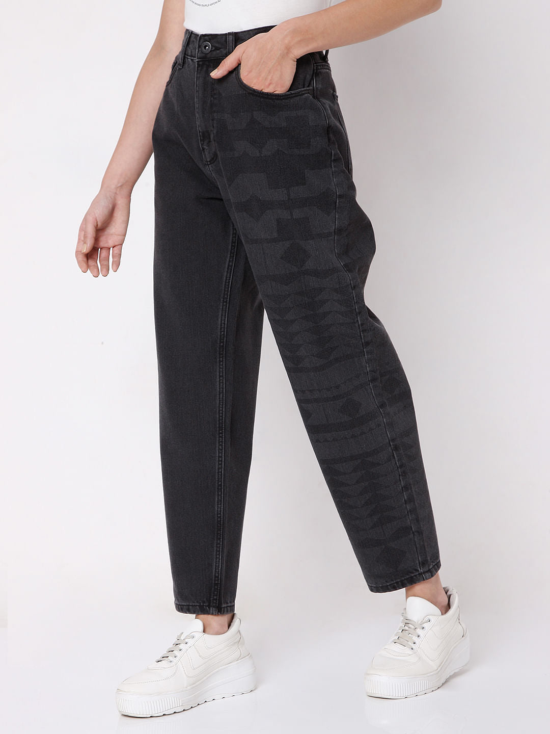 Black Mom Jade Straight Fit Jeans