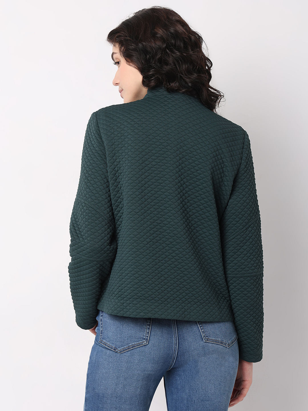 Green Quilted Winter Jacket