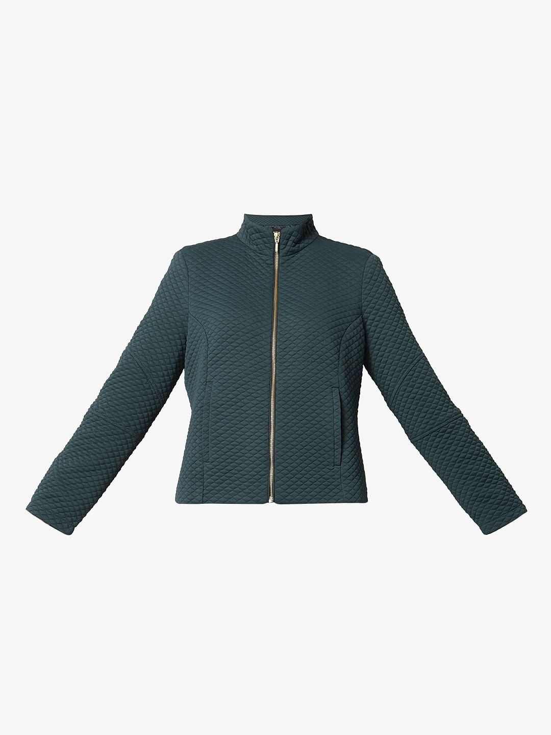 Green Quilted Winter Jacket