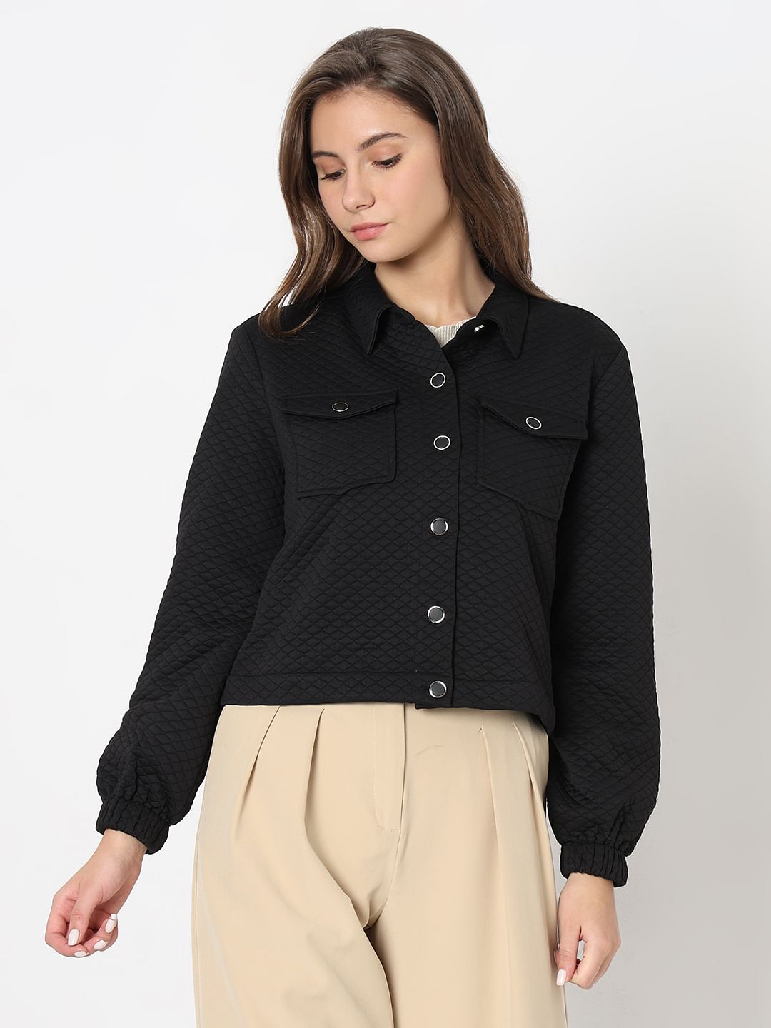 Black Quilted Jacket