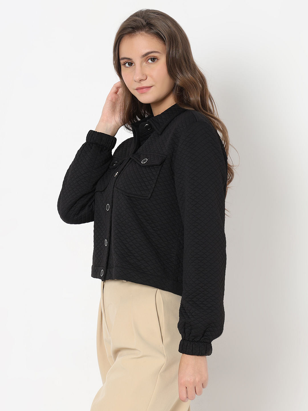 Black Quilted Jacket