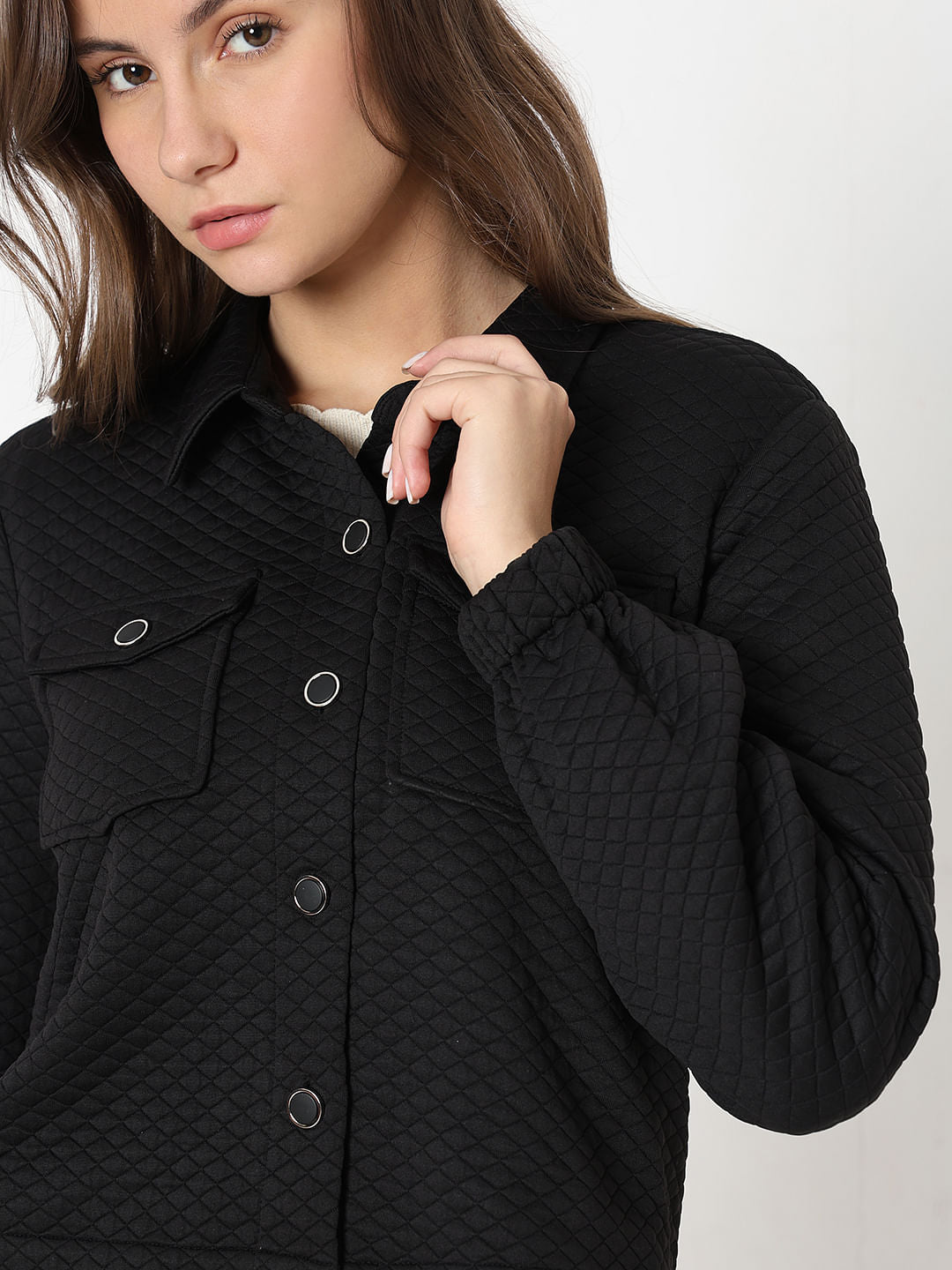 Black Quilted Jacket