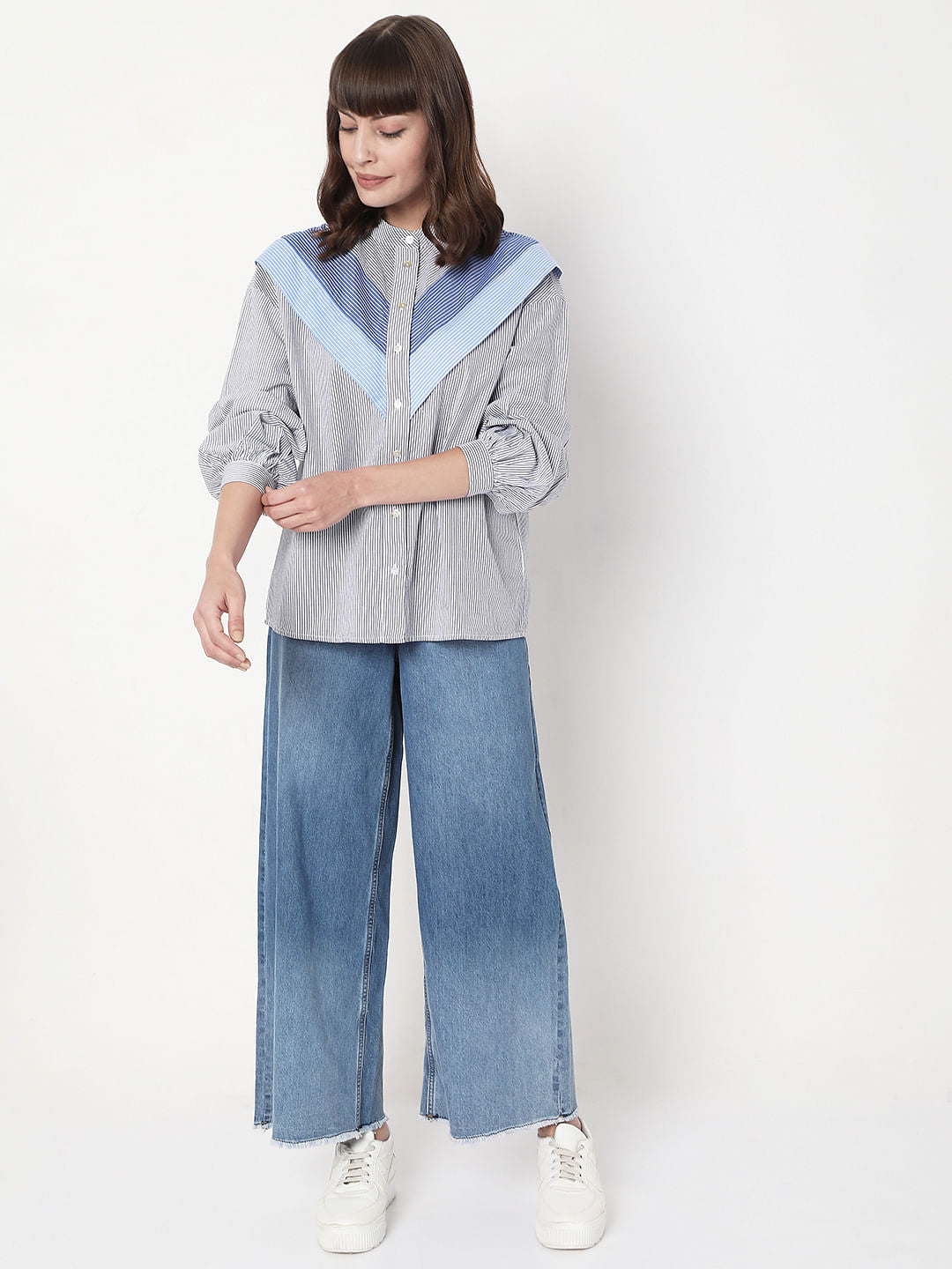 Black Vertical Stripe Shirt