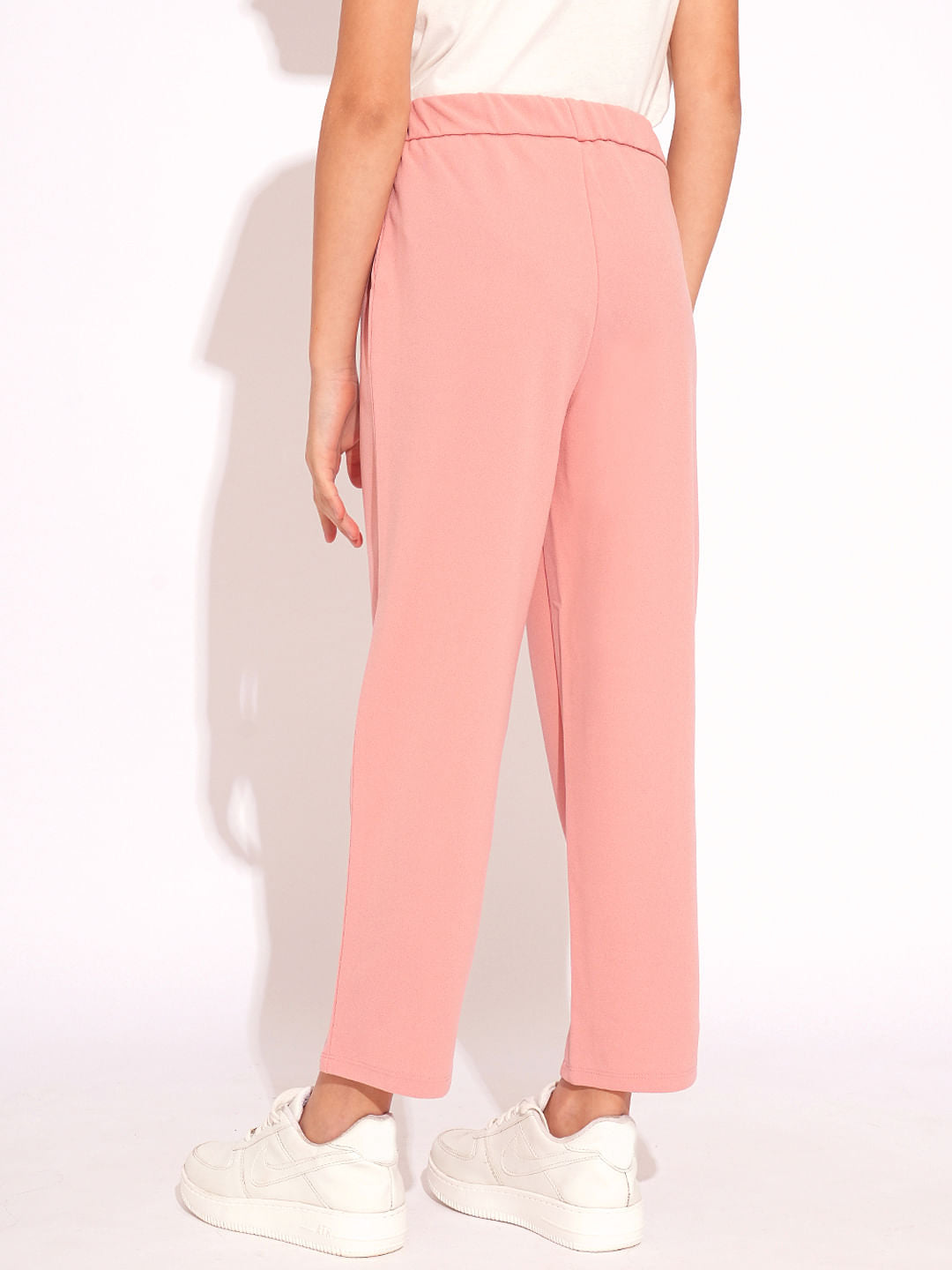 Girls Blush Pink Pintuck Pants