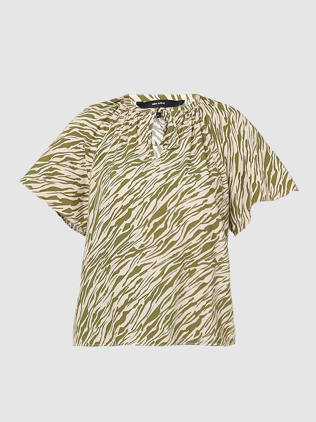 Green Printed Top