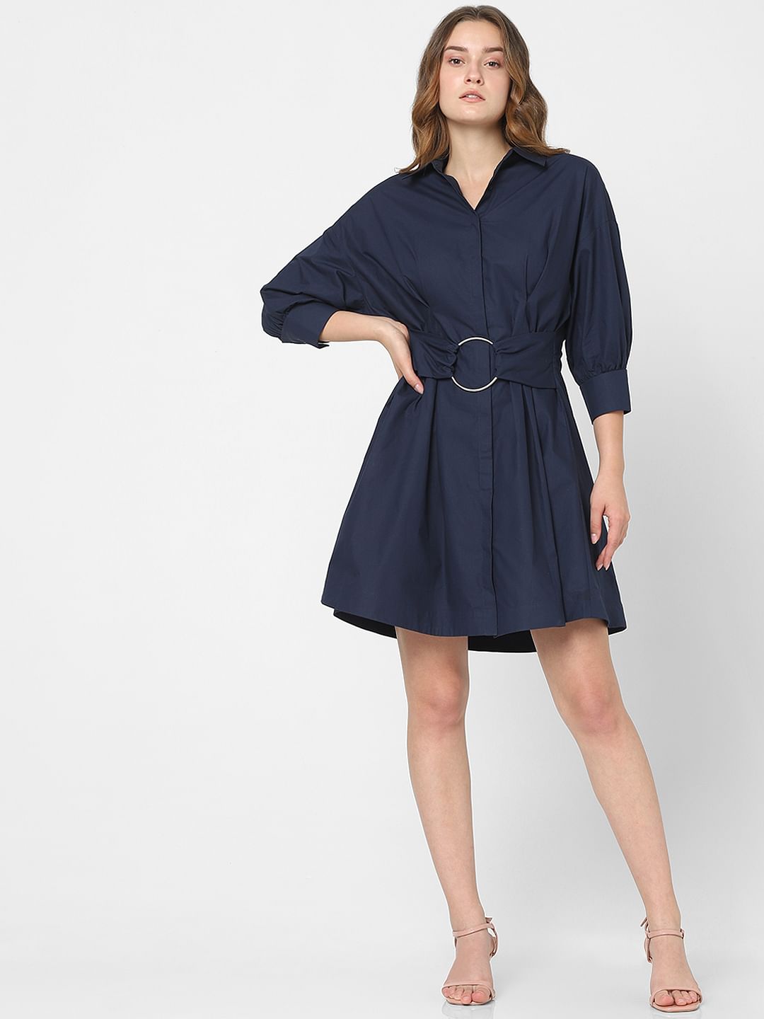 Navy Blue Mini Dress