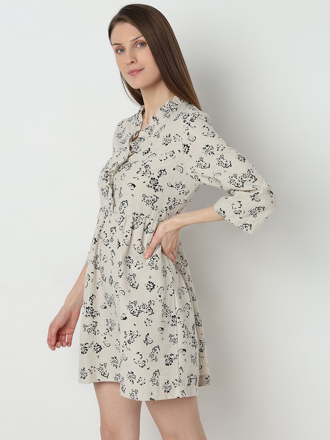 Light Beige Printed Shirt