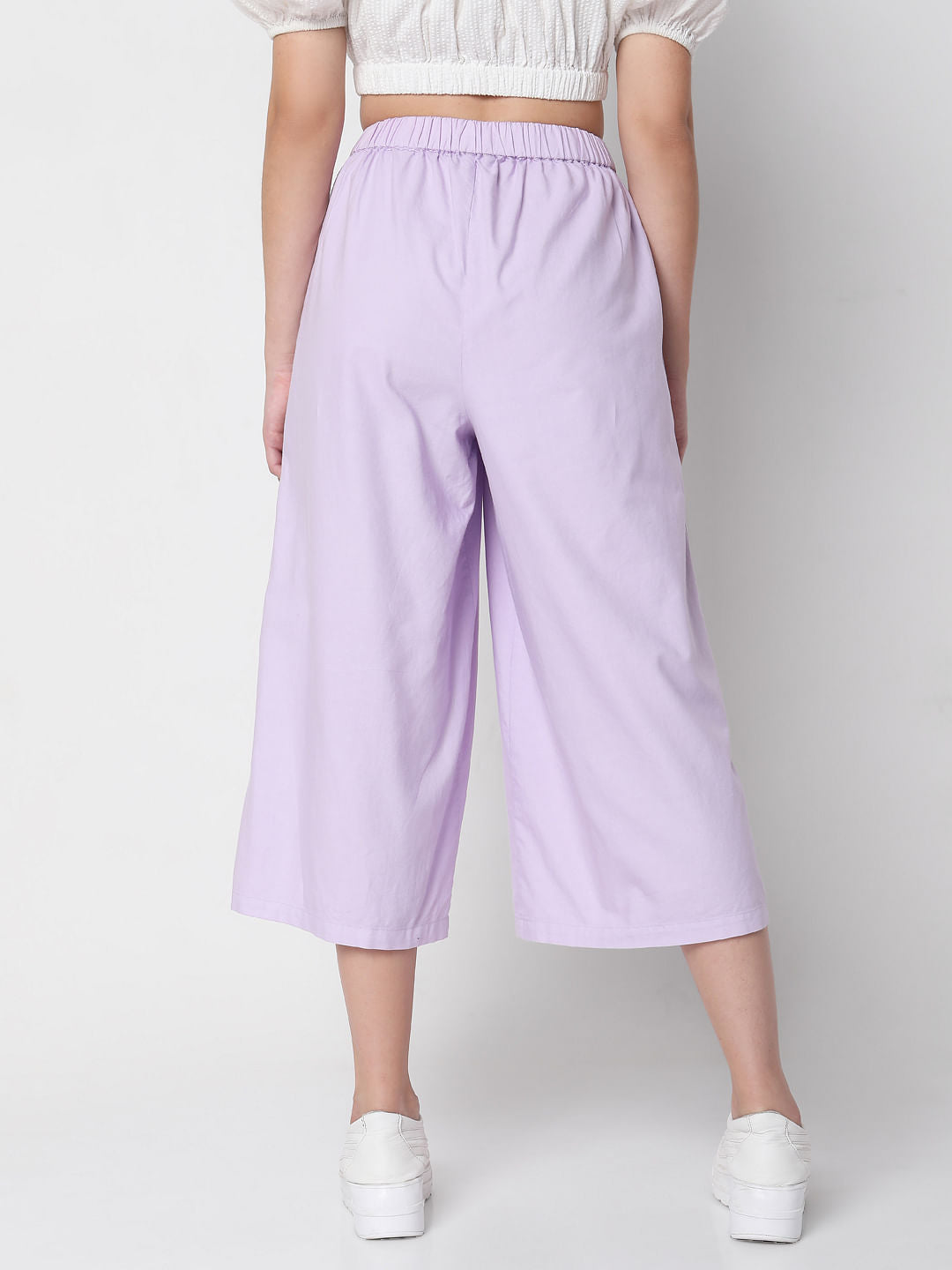 Purple Wide Leg Pants