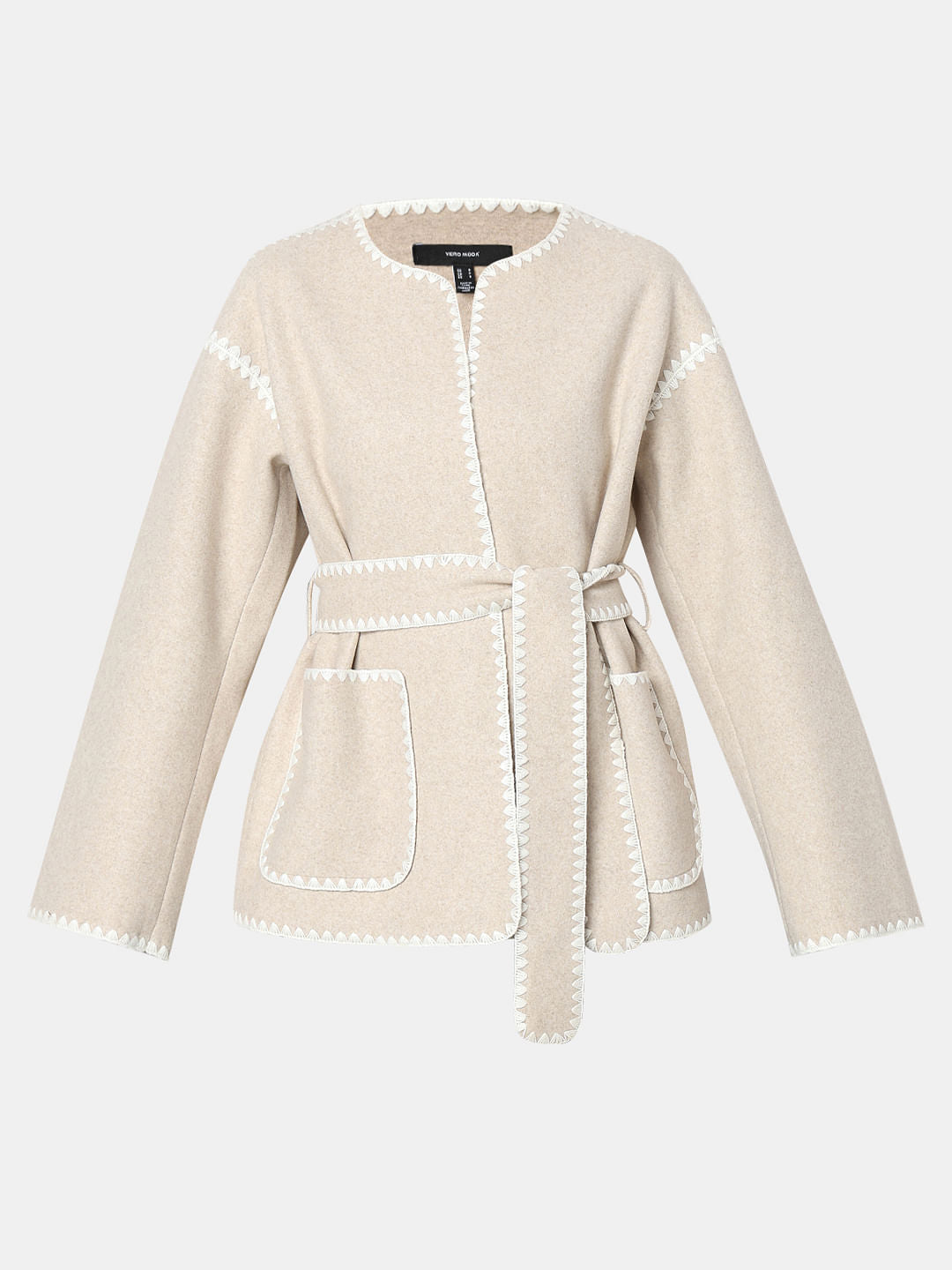 Beige Printed Jacket