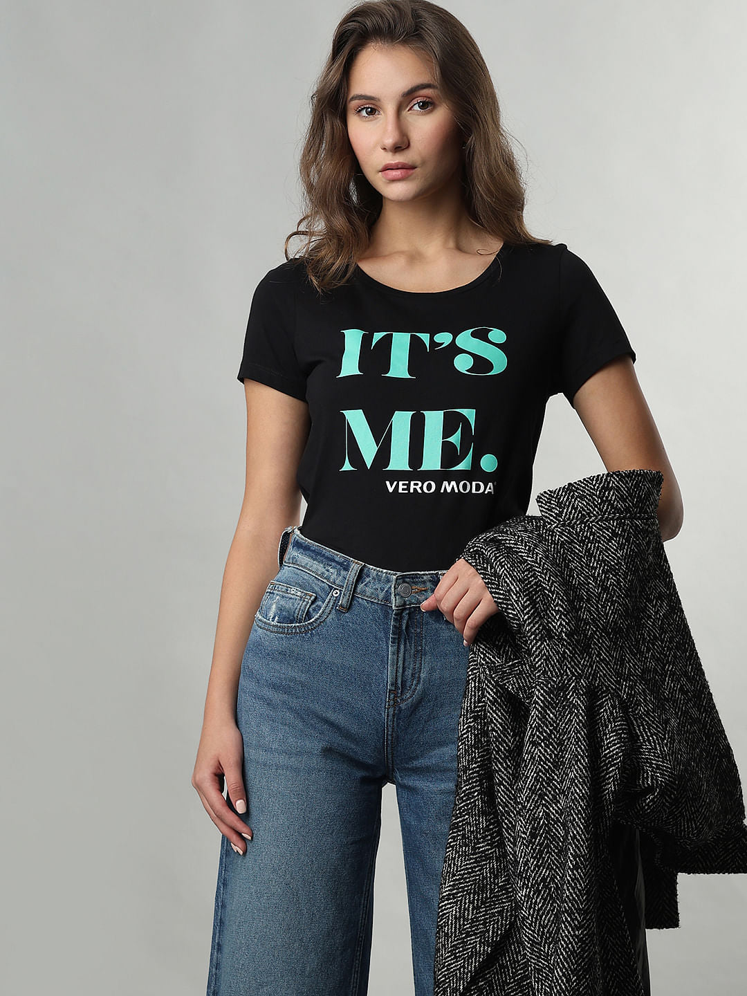 Black Printed T-Shirt