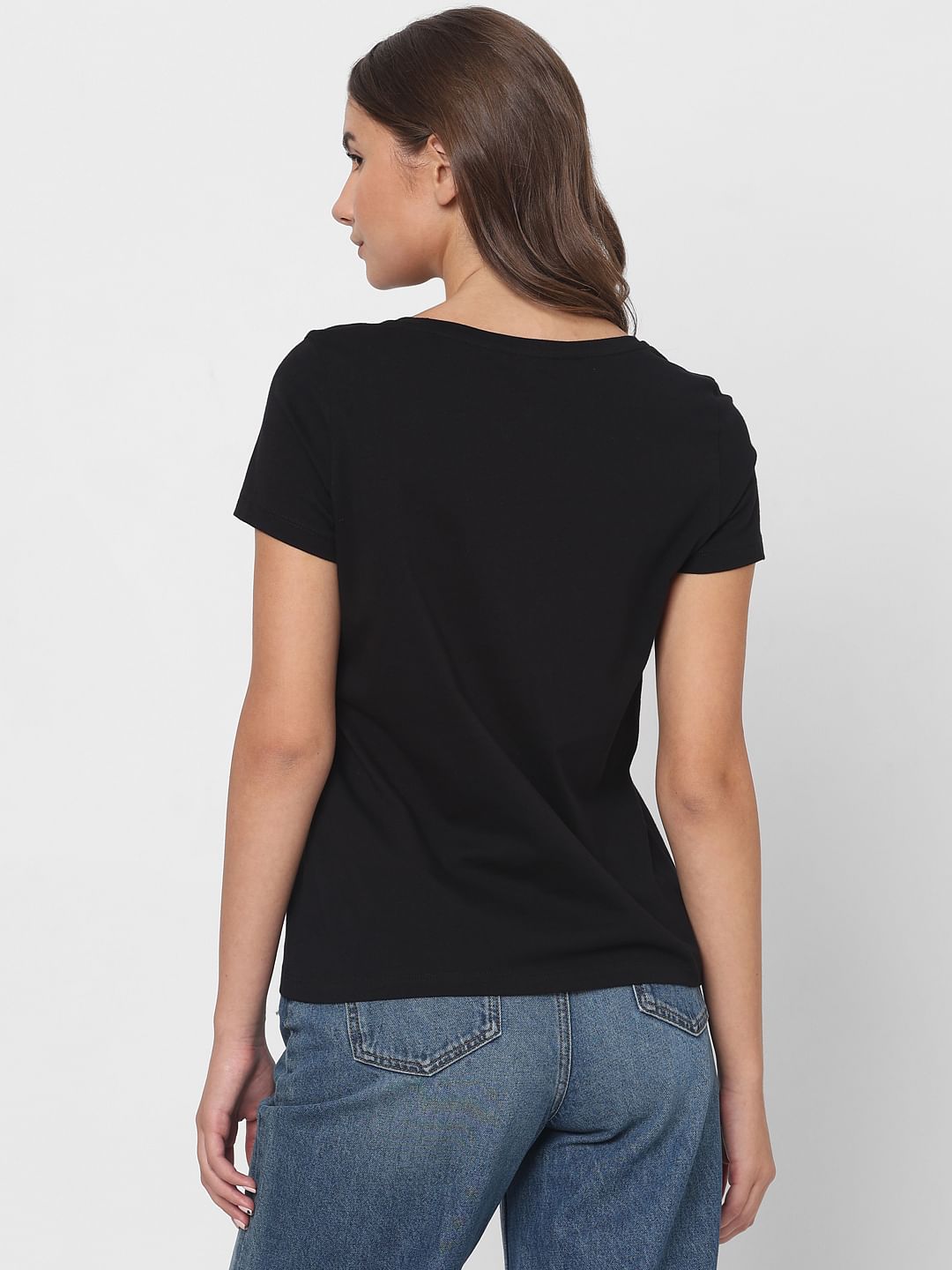 Black Printed T-Shirt