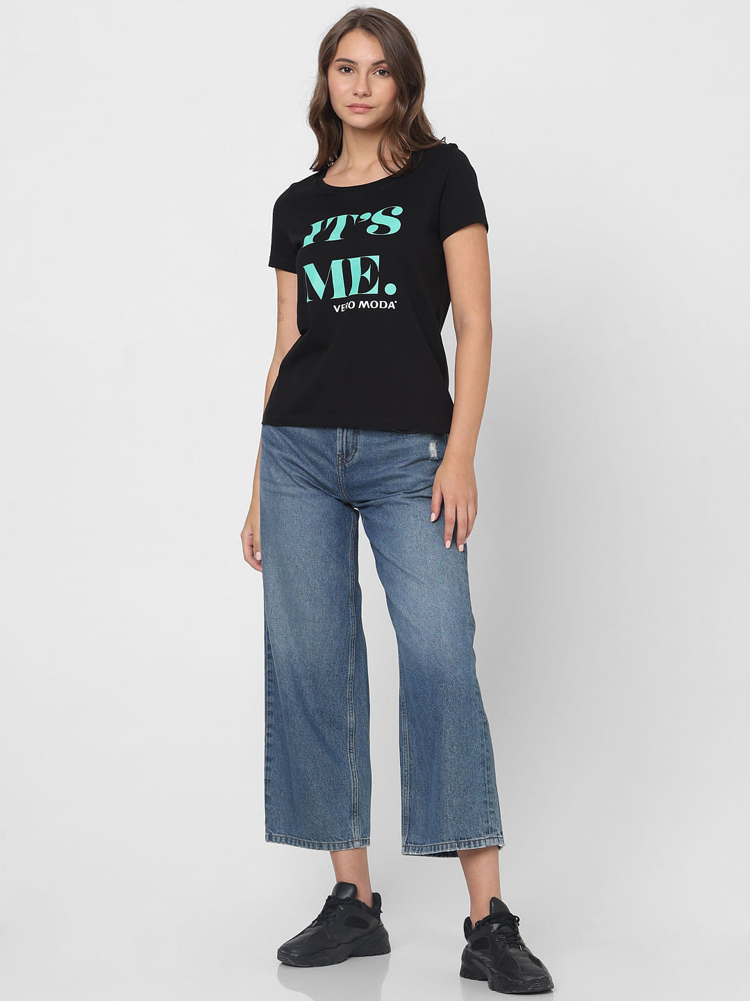 Black Printed T-Shirt