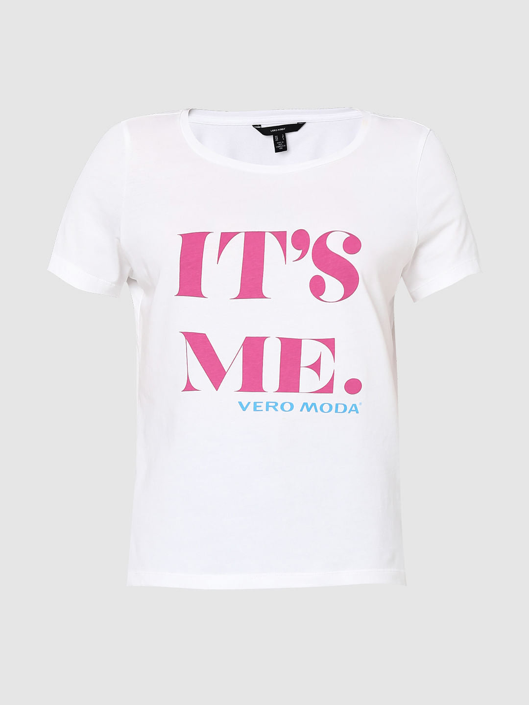 White It'S Me Text T-Shirt