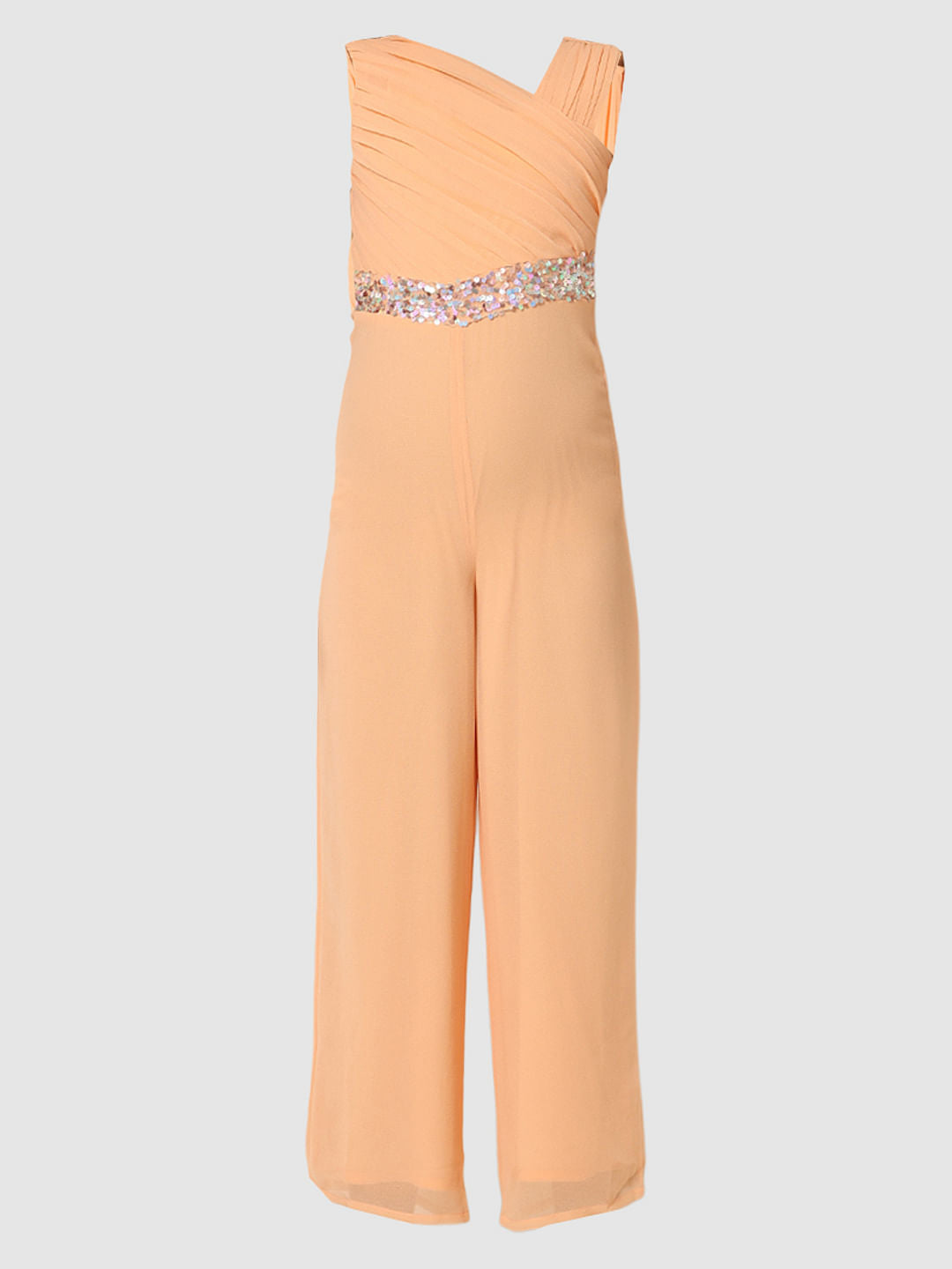 Girl Peach Jumpsuit