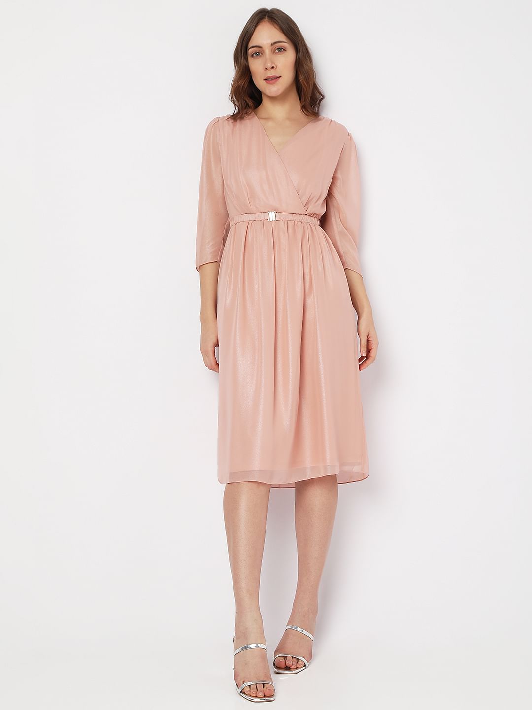 Pink Midi Dress