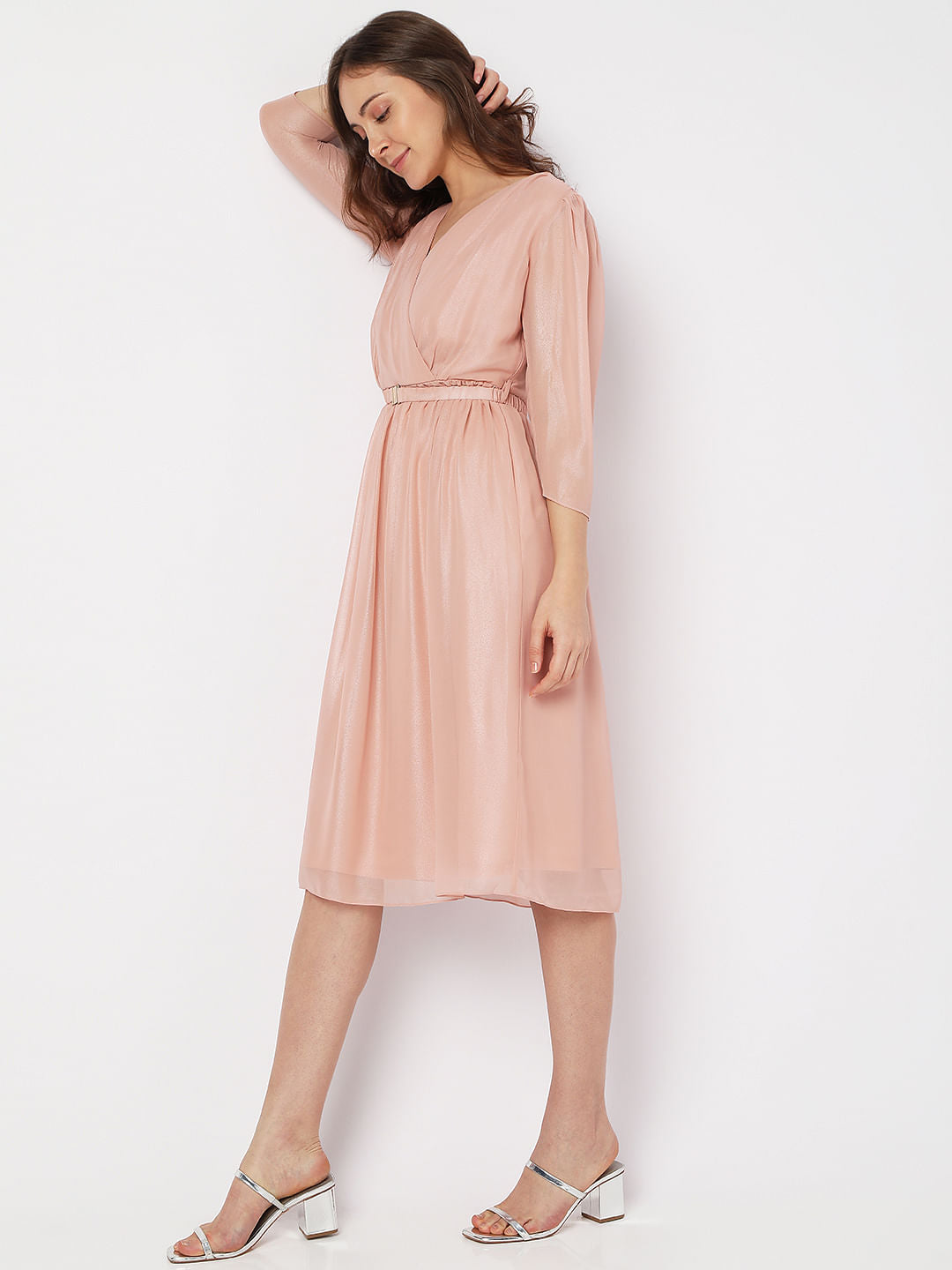 Pink Midi Dress