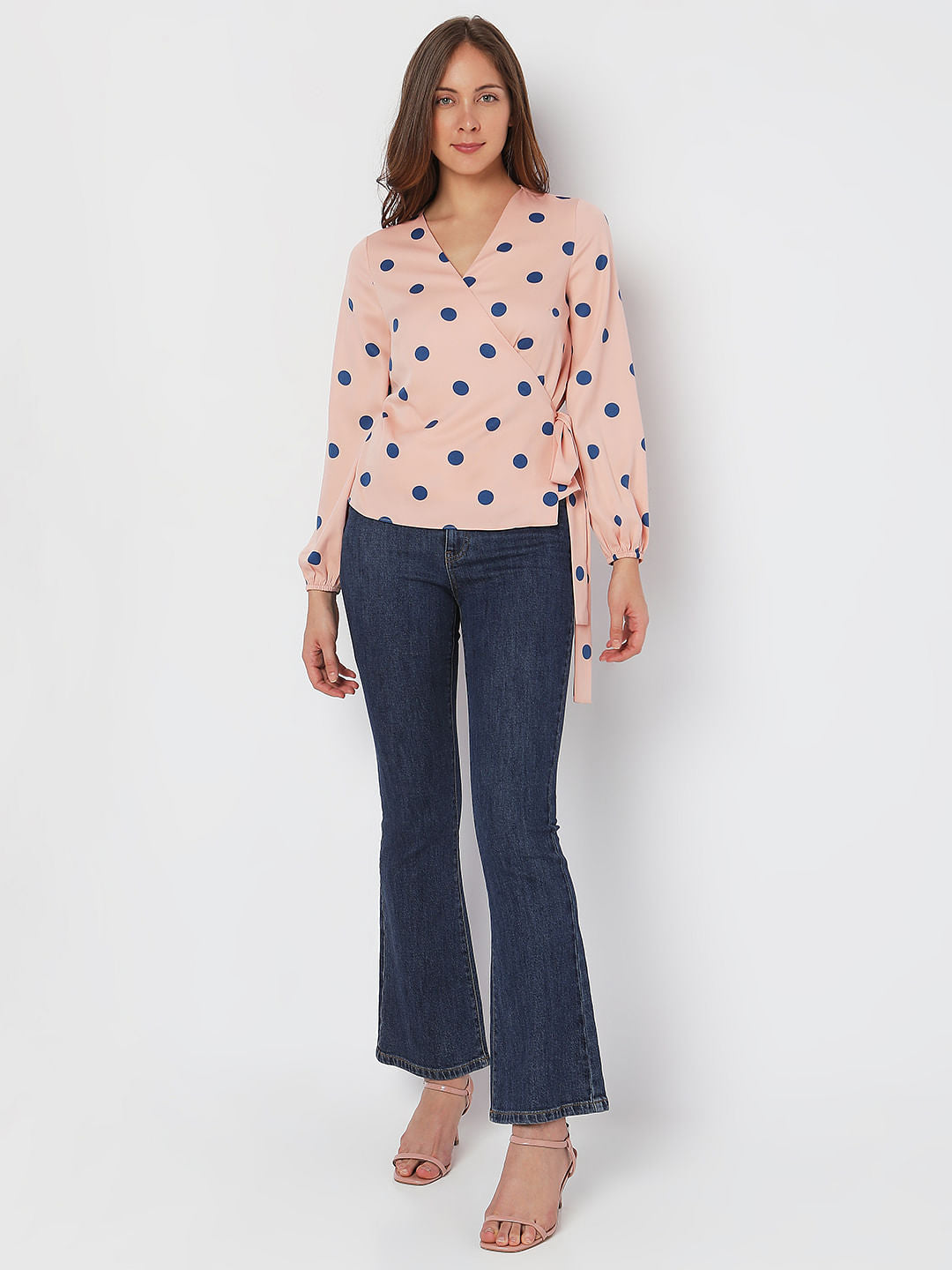 Pink Polka Dot Top