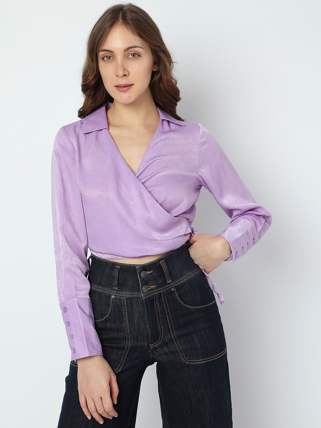 Purple Crop Top