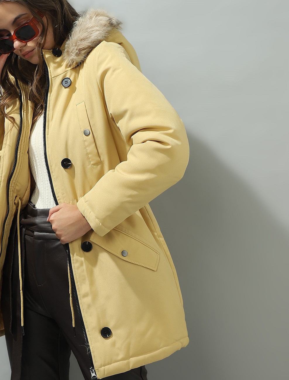 Fur Vero Moda Winter Parka Biker Jacket Vero Moda Padded Parka