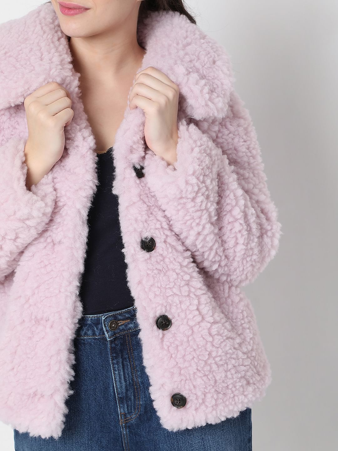 Lilac Faux Fur Jacket