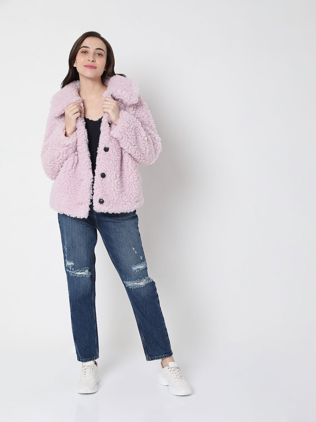 Lilac Faux Fur Jacket