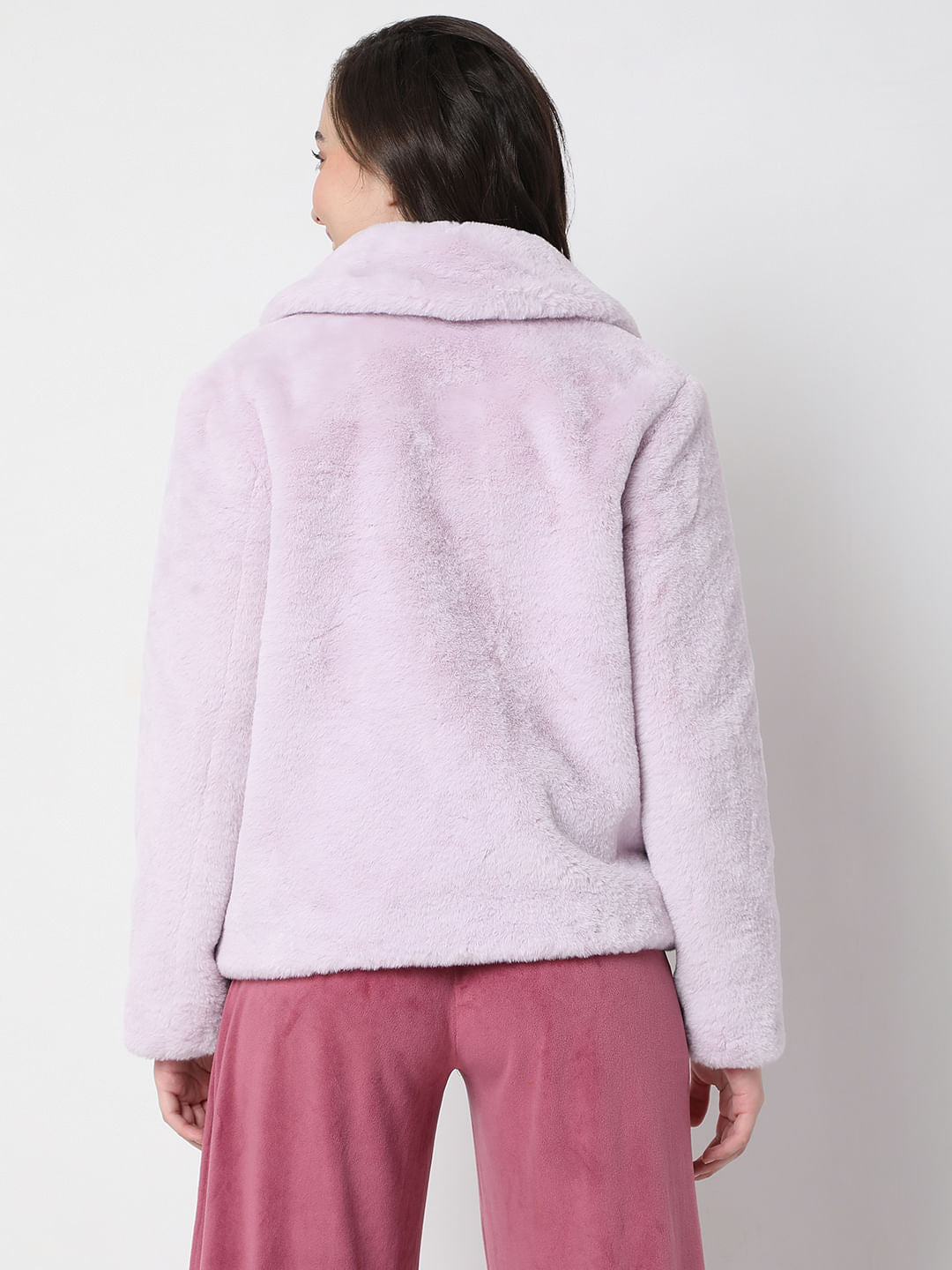 Lilac Faux Fur Jacket