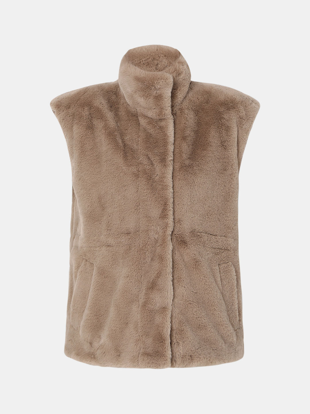 Beige Faux Fur Teddy Coat