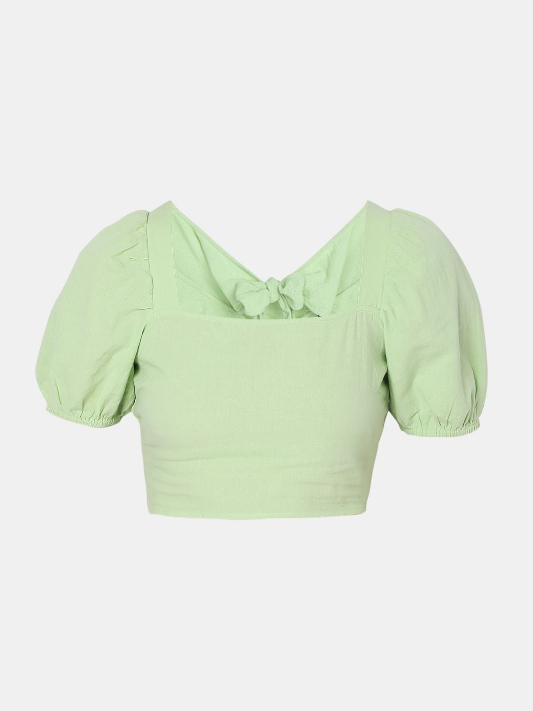 Green Co-Ord Set Crop Top
