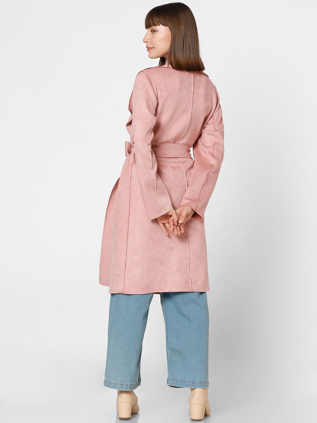 Pink Wrap Suede Jacket