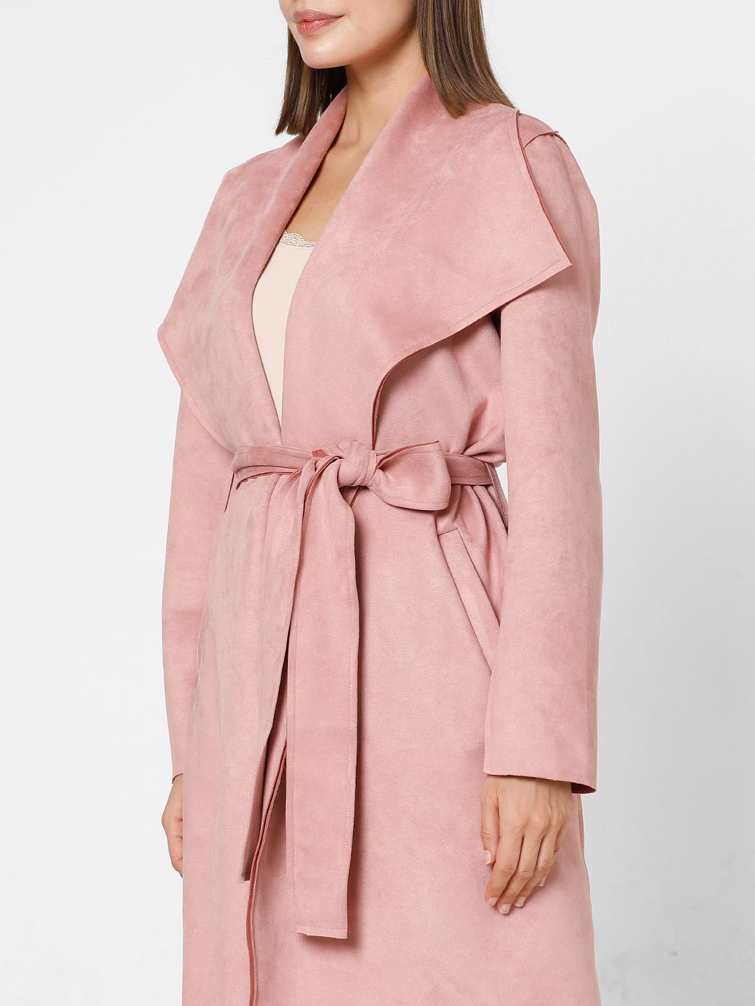 Pink Wrap Suede Jacket