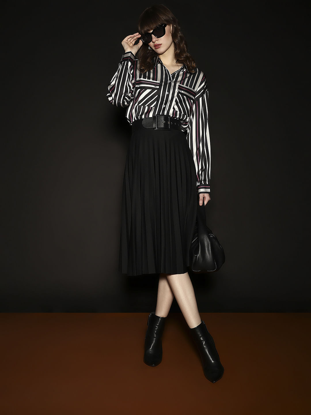 Black Striped Shirt