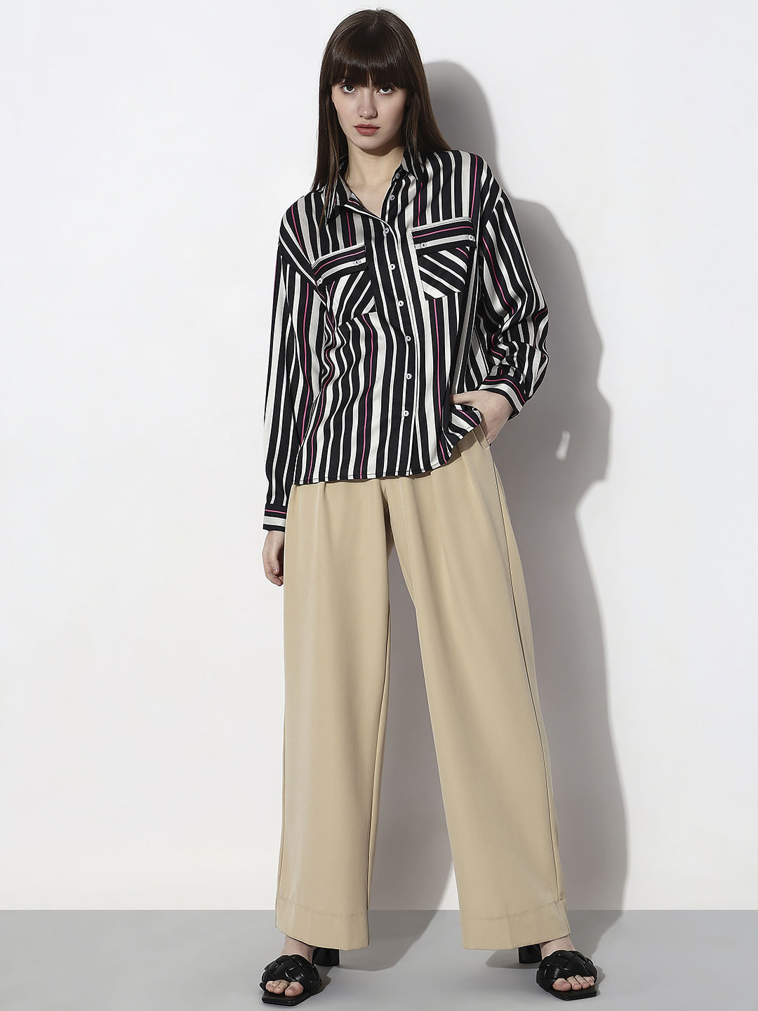 Black Striped Shirt